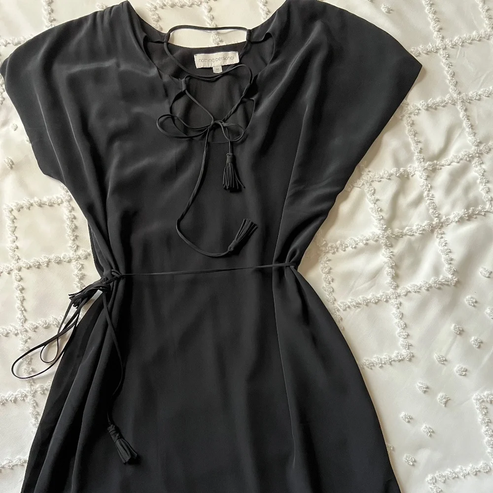 Nothing Personal Black Short Sleeve Dress SIZE M - Picture 10 of 16